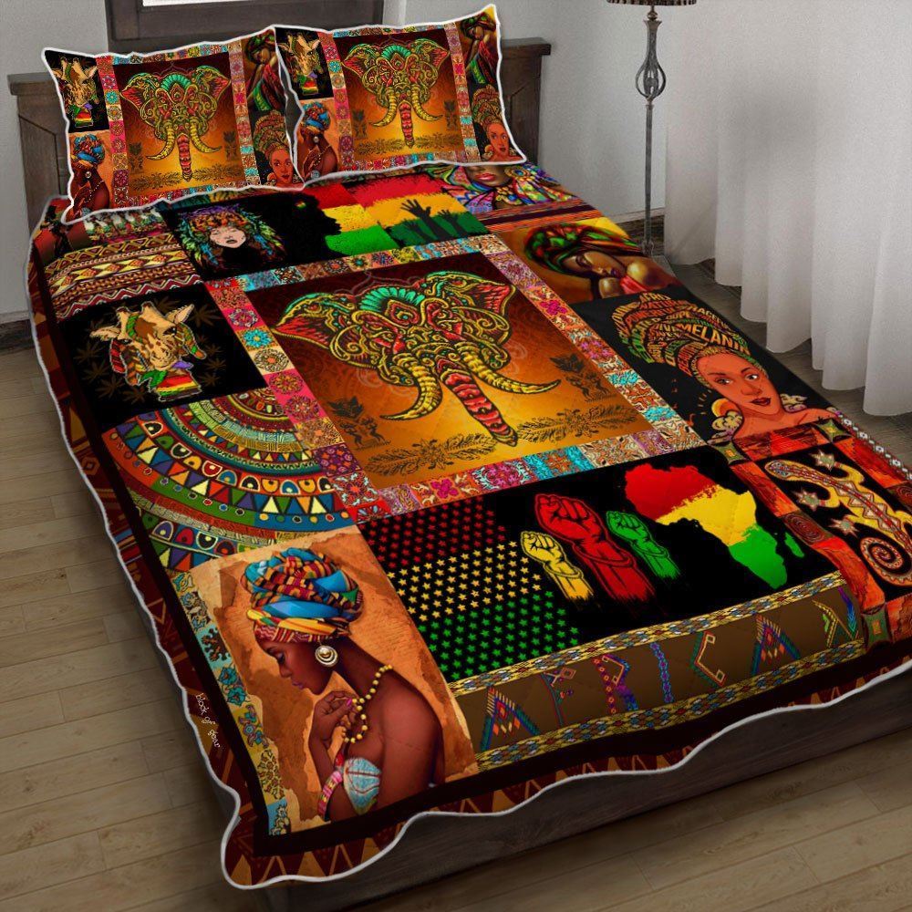 African Culture Quilt Bedding Set