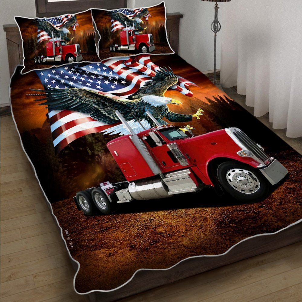 American Eagle Trucker Quilt Bedding Set V18