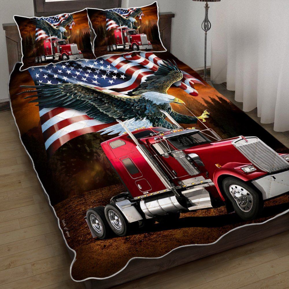 American Eagle Trucker Quilt Bedding Set