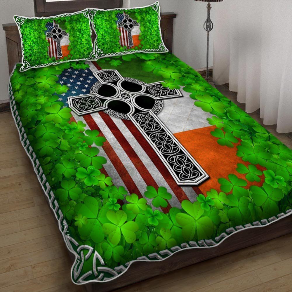 American Irish Cross Quilt Bedding Set