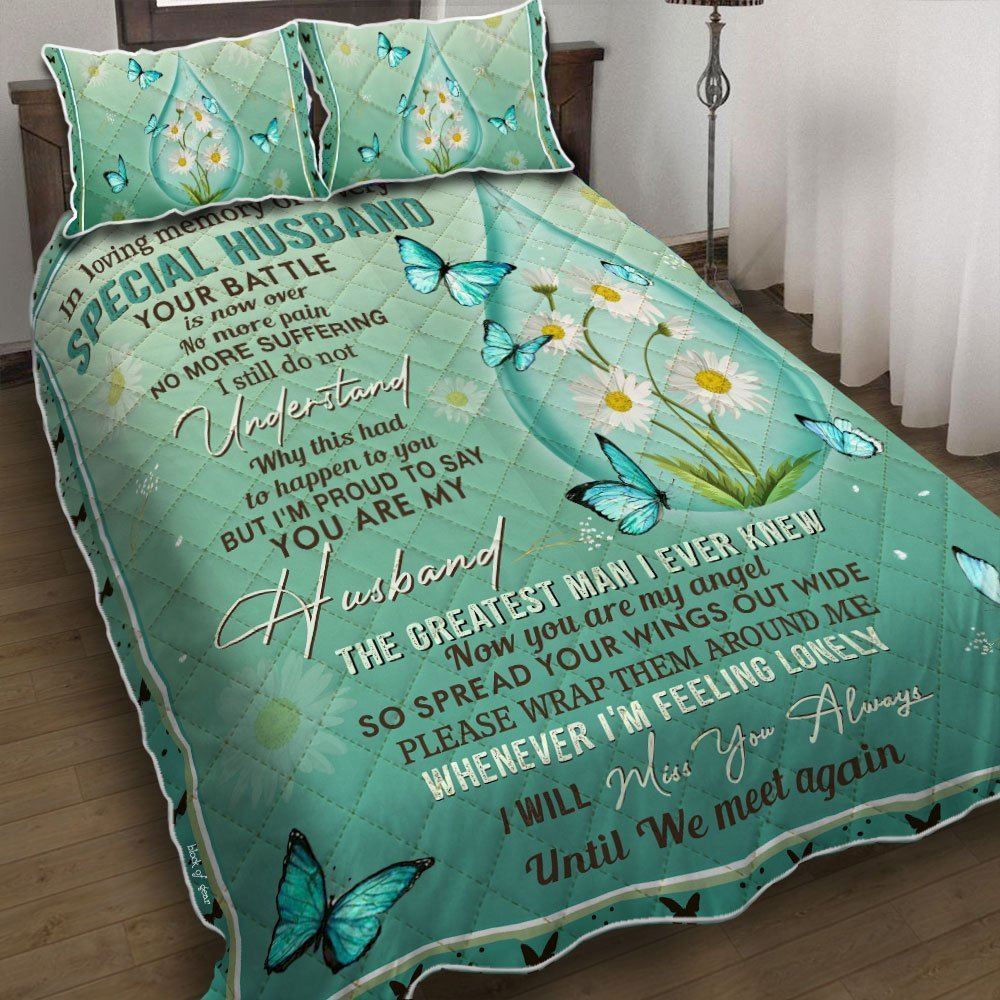 Angel Husband Butterfly Quilt Bedding Set-3eg7l