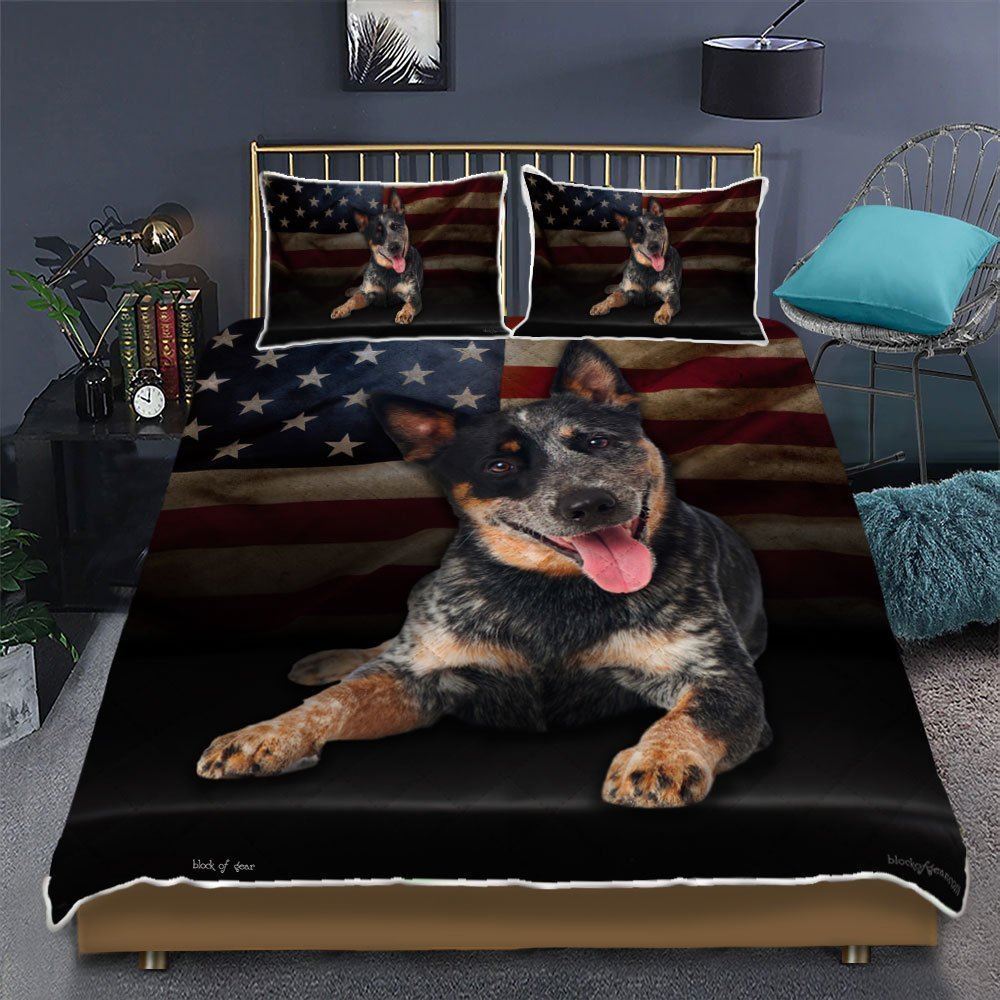 Australian Cattle Dog Quilt Bedding Set