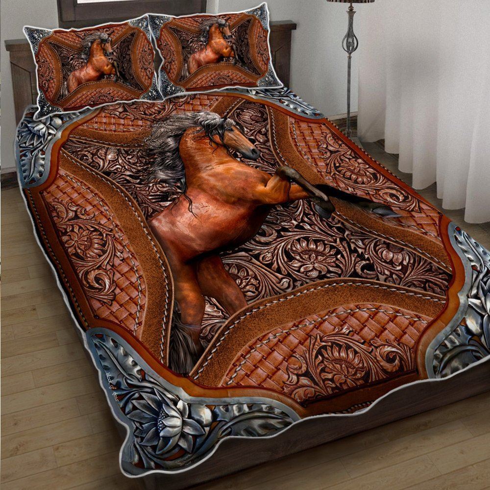 Beautiful Horse Quilt Bedding Set