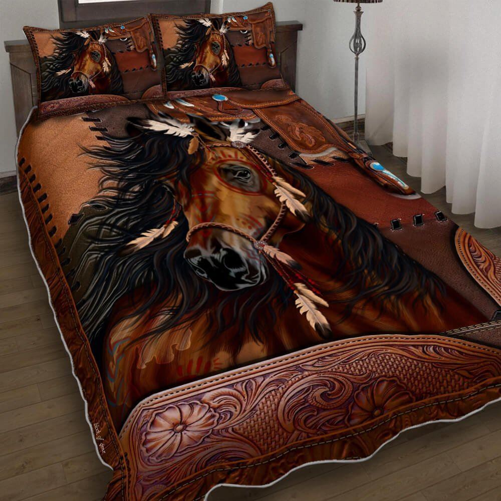 Beautiful Horse Spirit Quilt Bedding Set