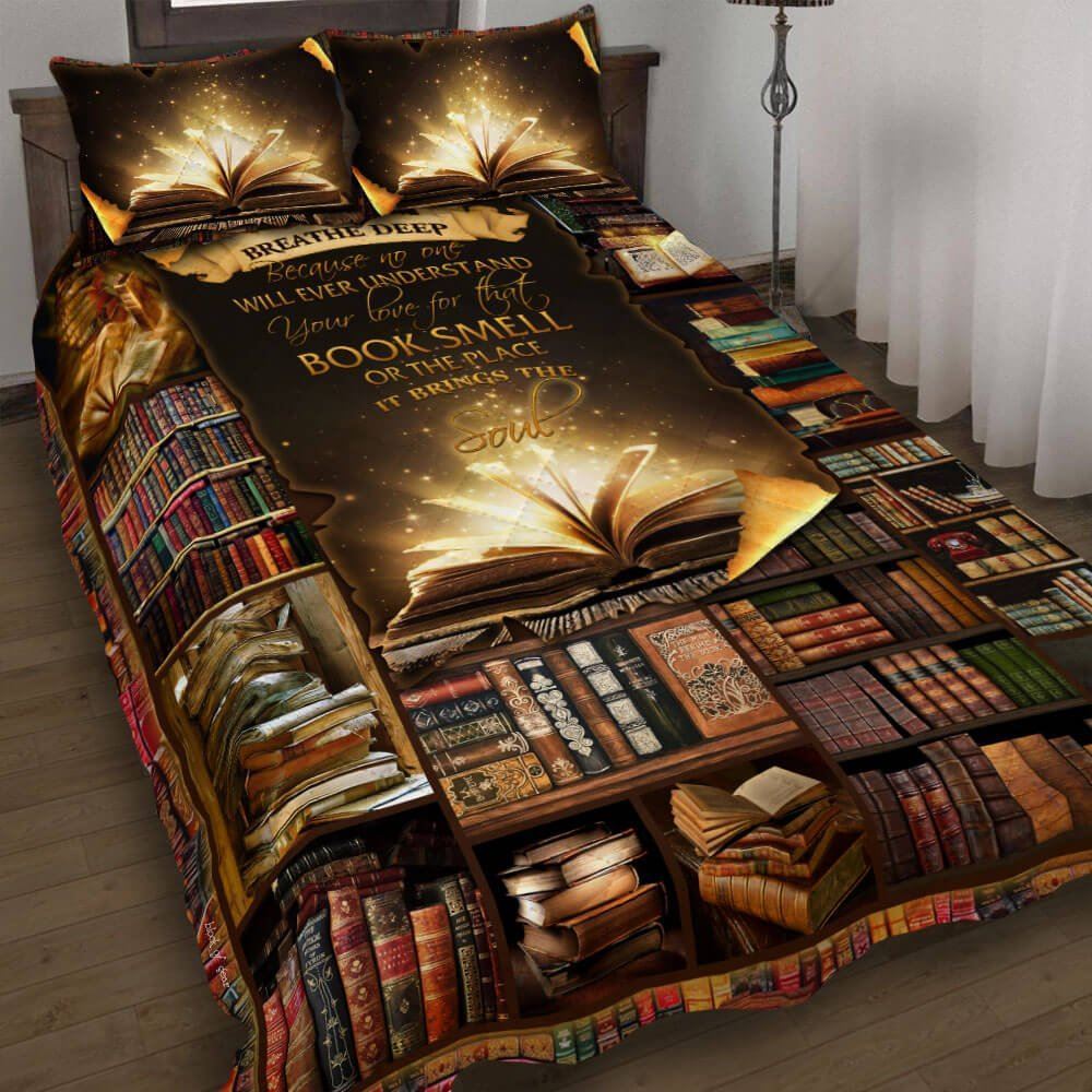 Books Lover Quilt Bedding Set