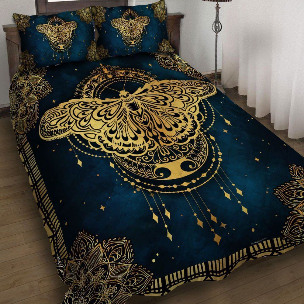 Butterfly Mandala Quilt Bedding Set