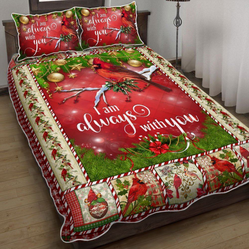 Cardinal Quilt Bedding Set I Am Always With You Lha1883qs