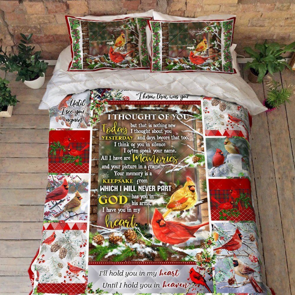 Cardinal Quilt Bedding Set I Have You In My Heart Anl290qs