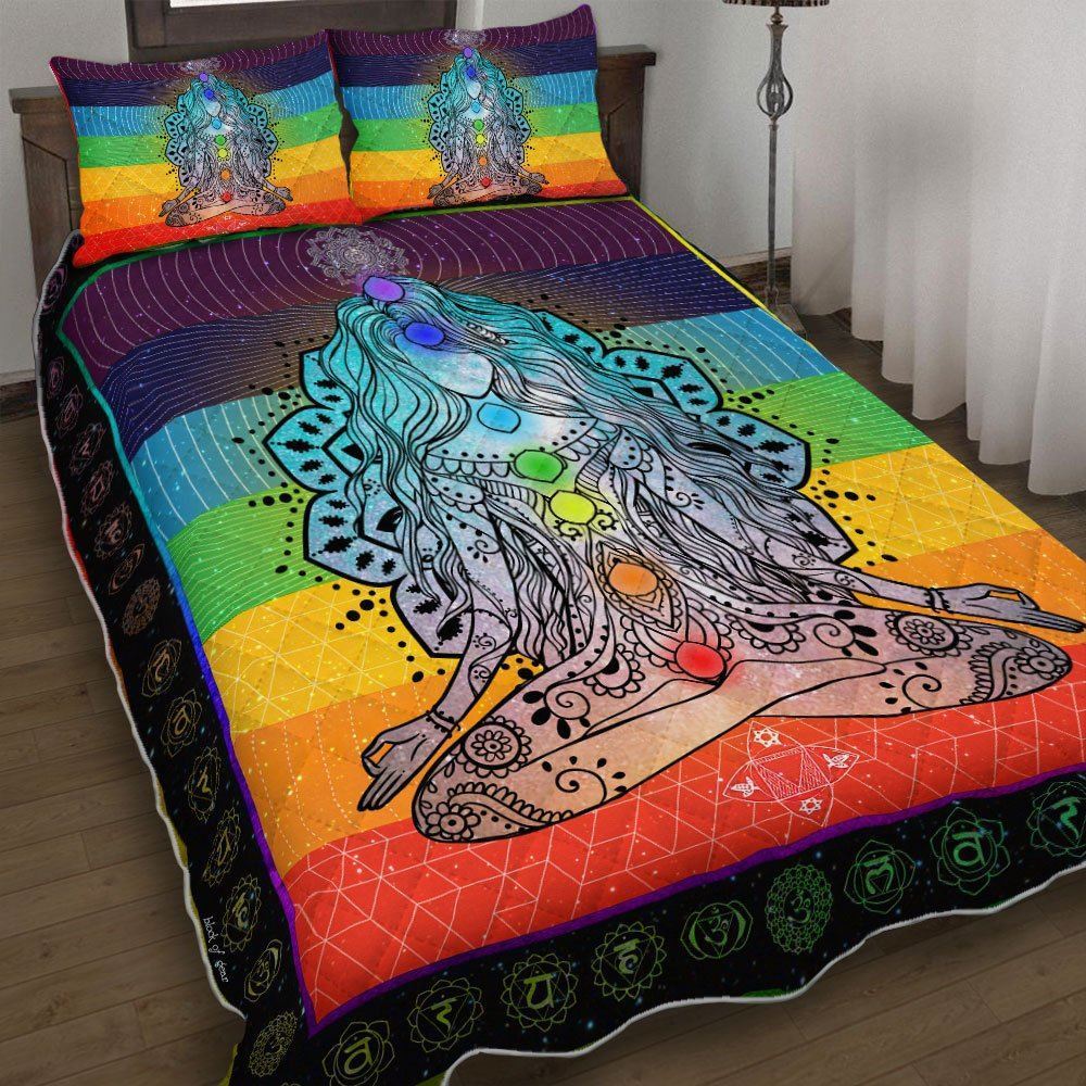 Chakra Yoga Quilt Bedding Set