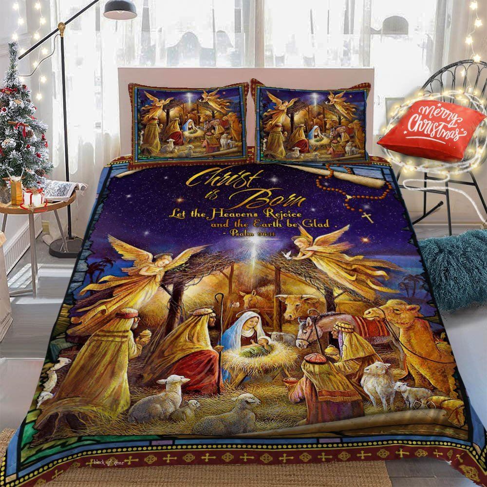 Christ Is Born Quilt Bedding Set