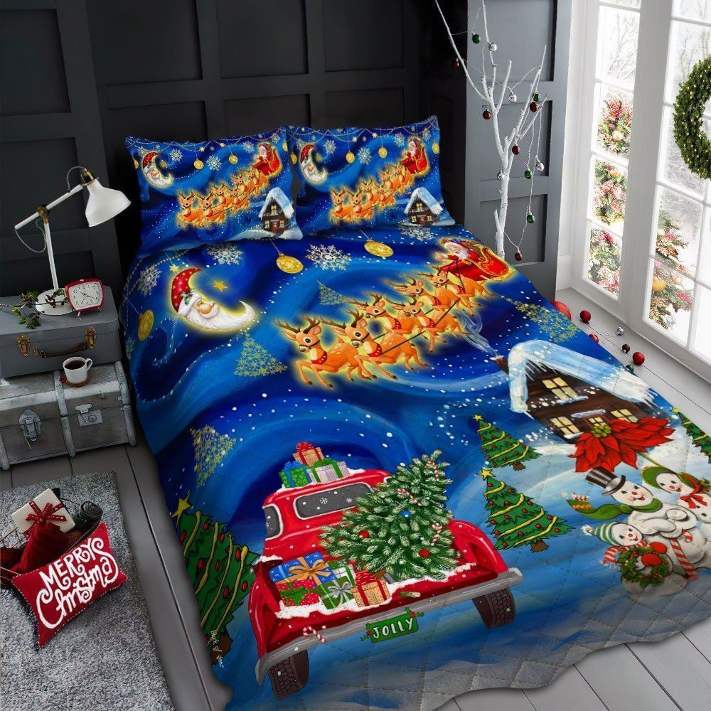 Christmas Quilt Bedding Set