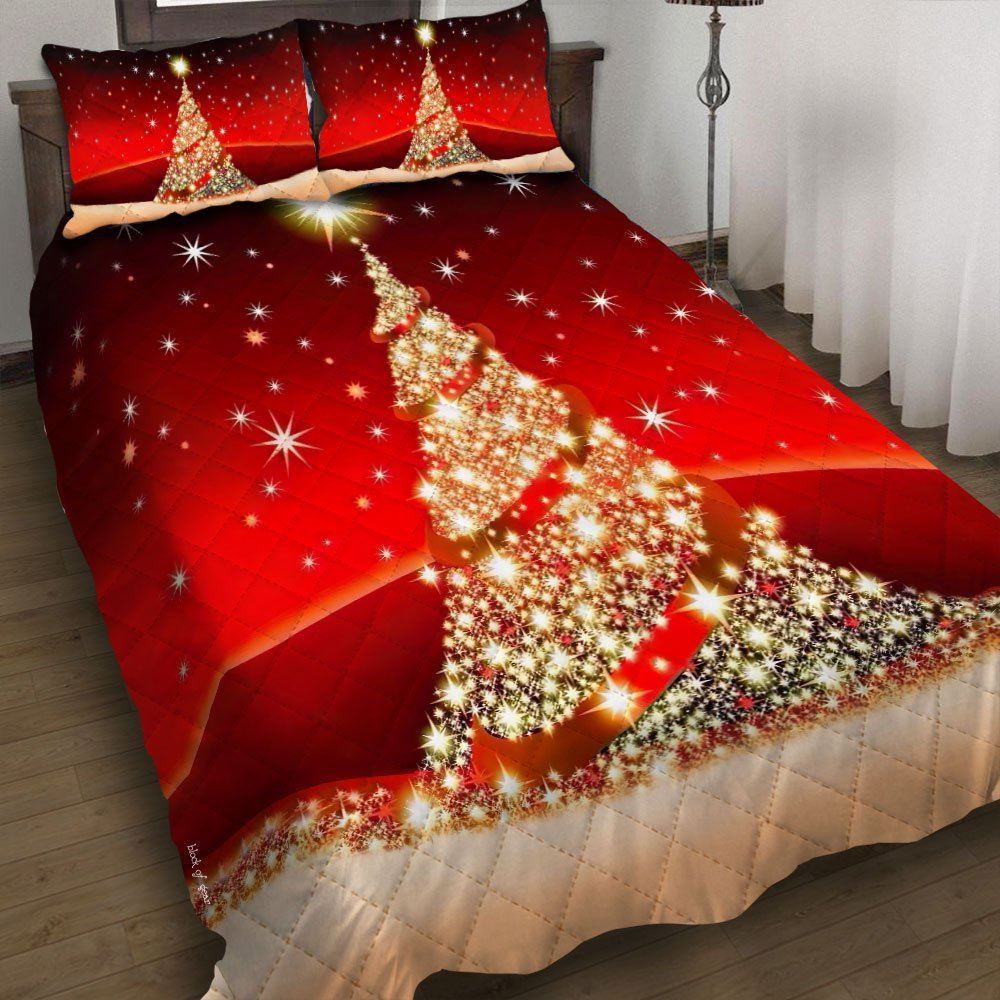 Christmas Tree Quilt Bedding Set