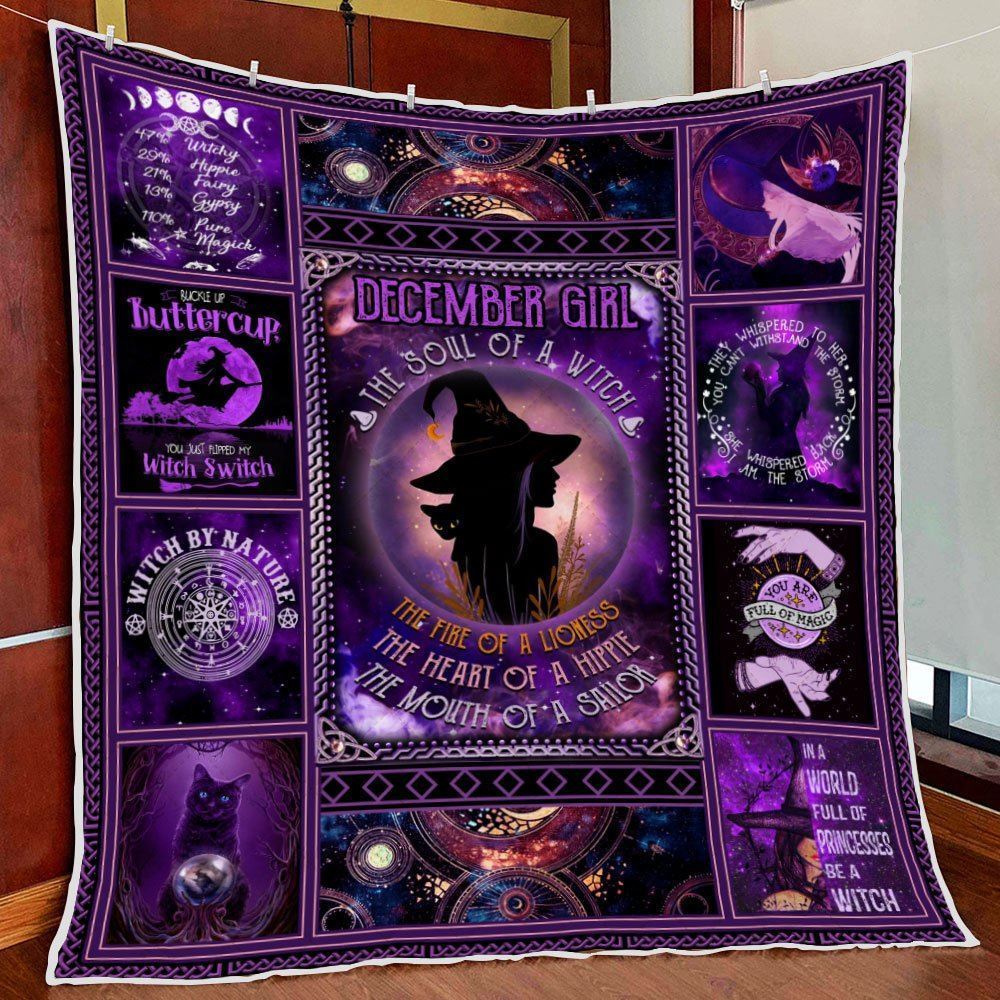 December Girl The Soul Of A Witch Quilt Blanket Trn313qv16