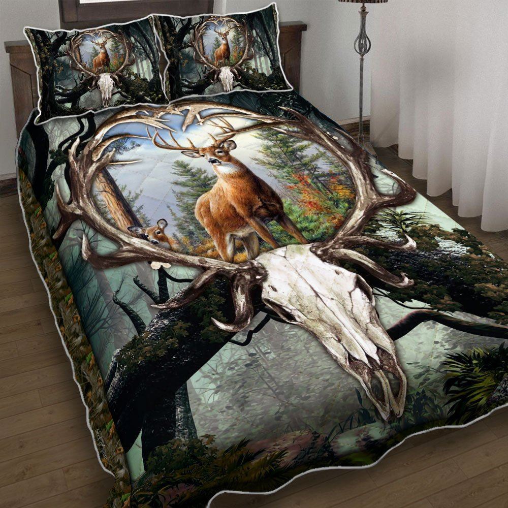 Deer Hunting Quilt Bedding Set-dpmgm