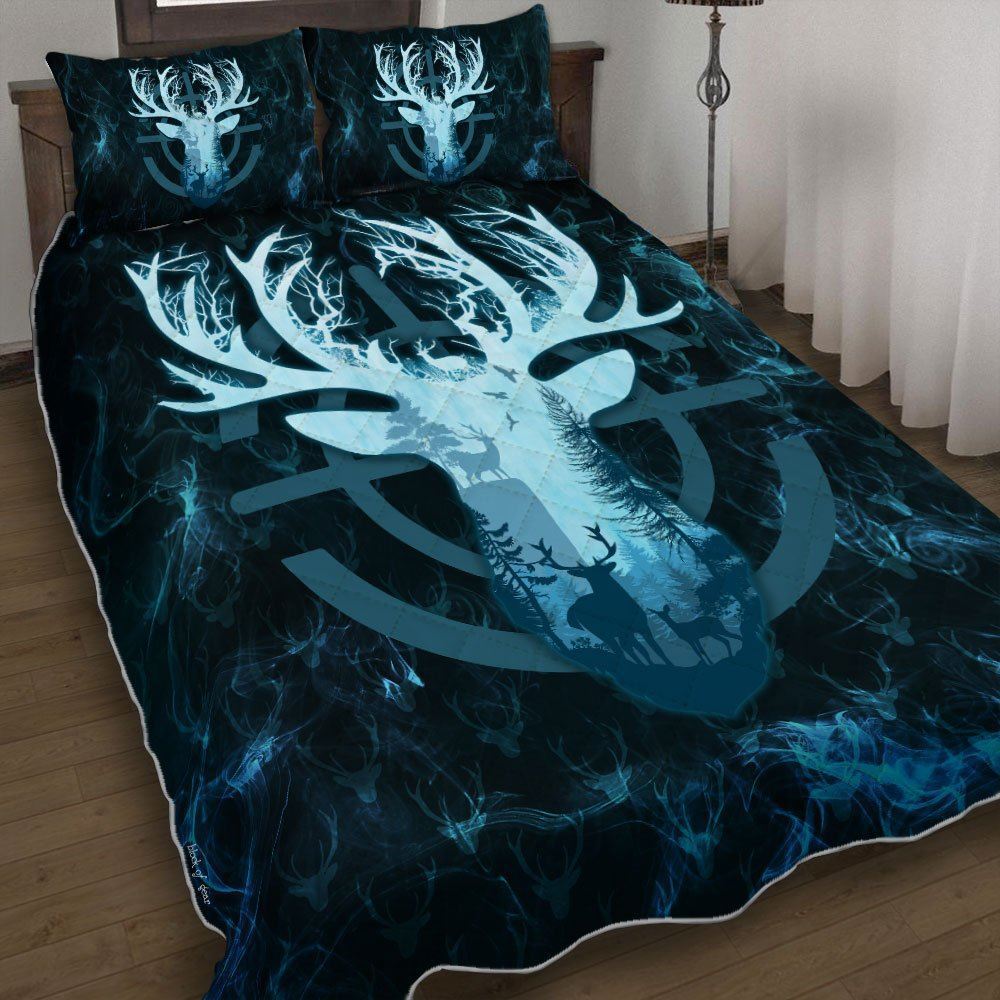 Deer Hunting Quilt Bedding Set-zu8co