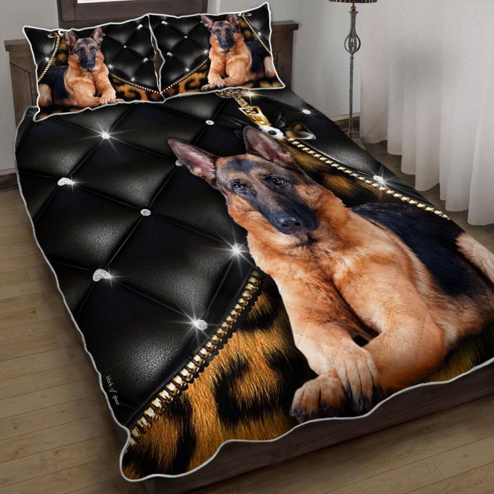 Dog German Shepherd Magic Quilt Bedding Set