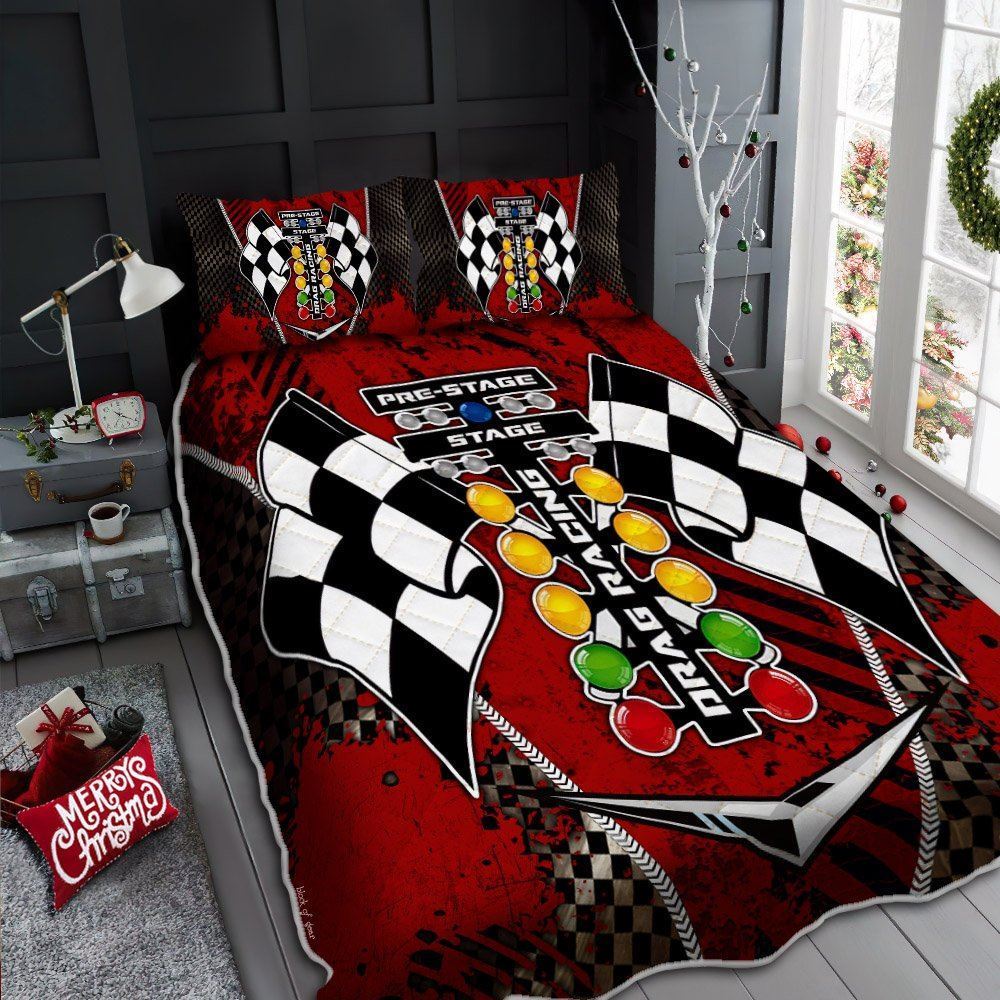 Drag Racing Quilt Bedding Set-pwvqb