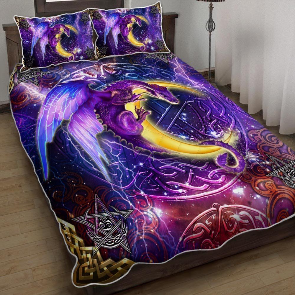 Dragon Moon Magic Quilt Bedding Set