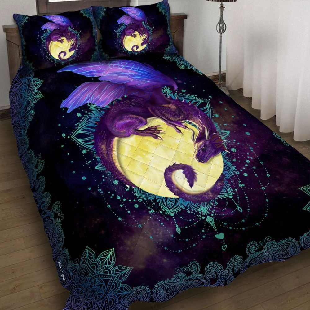 Dragon Of The Moon Quilt Bedding Set