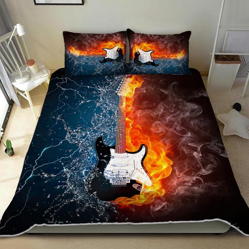 Electric Guitar Quilt Bedding Set-43dvj