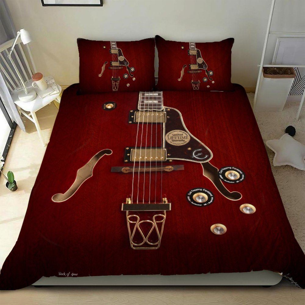 Electric Guitar Quilt Bedding Set