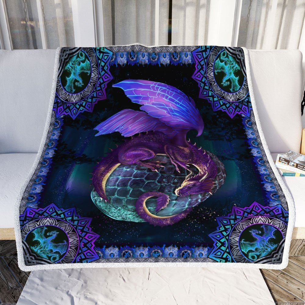 Fantasy Dragon Egg Sofa Throw Blanket