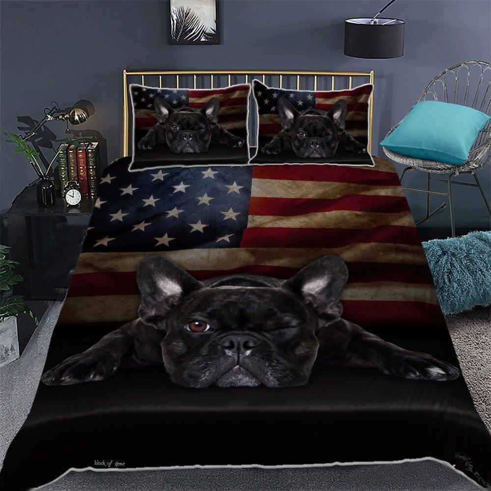 French Bulldog Quilt Bedding Set