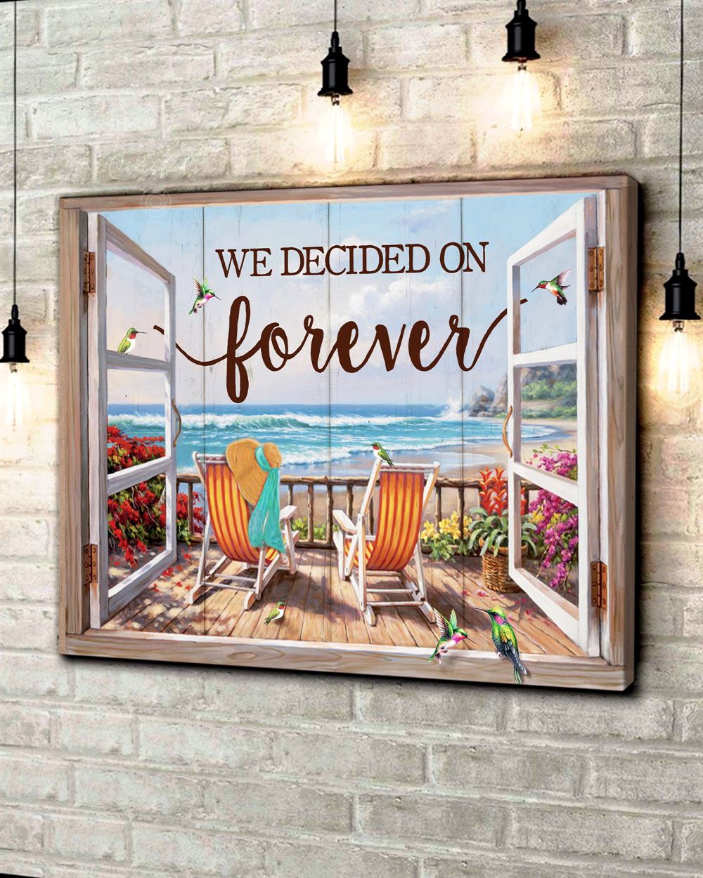Anniversary Gift Top 5 Wall Art Canvas At Benicee Ocean We Decided On Forever