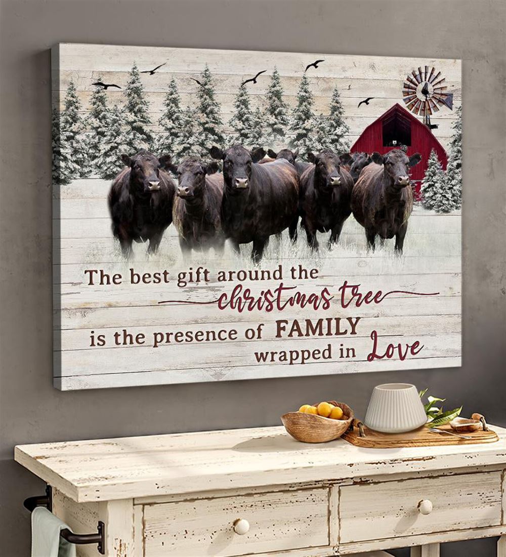 Awesome Canvas Black Angus Hanging Wall Print Art Decor - The Presence Of Family