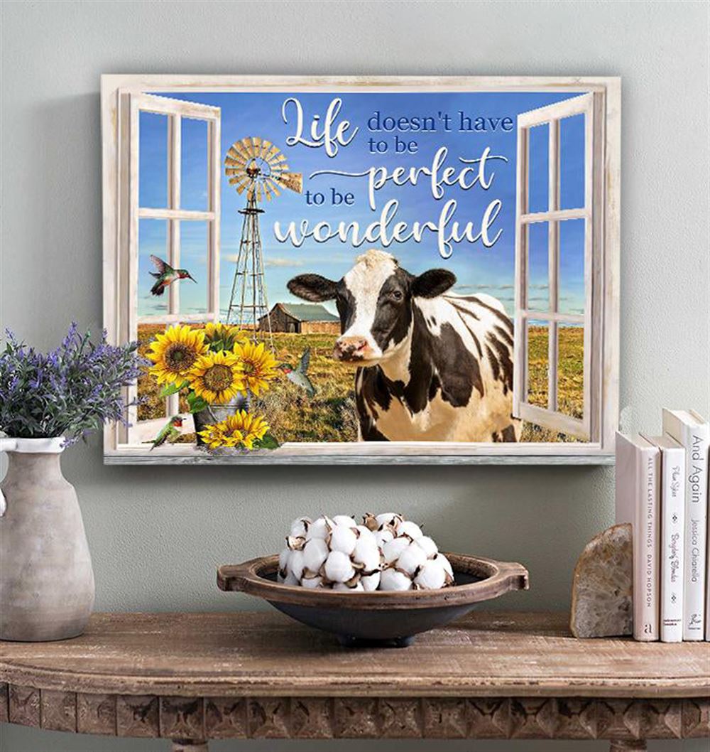 Awesome Canvas Cow Wall Art - To Be Wonderful