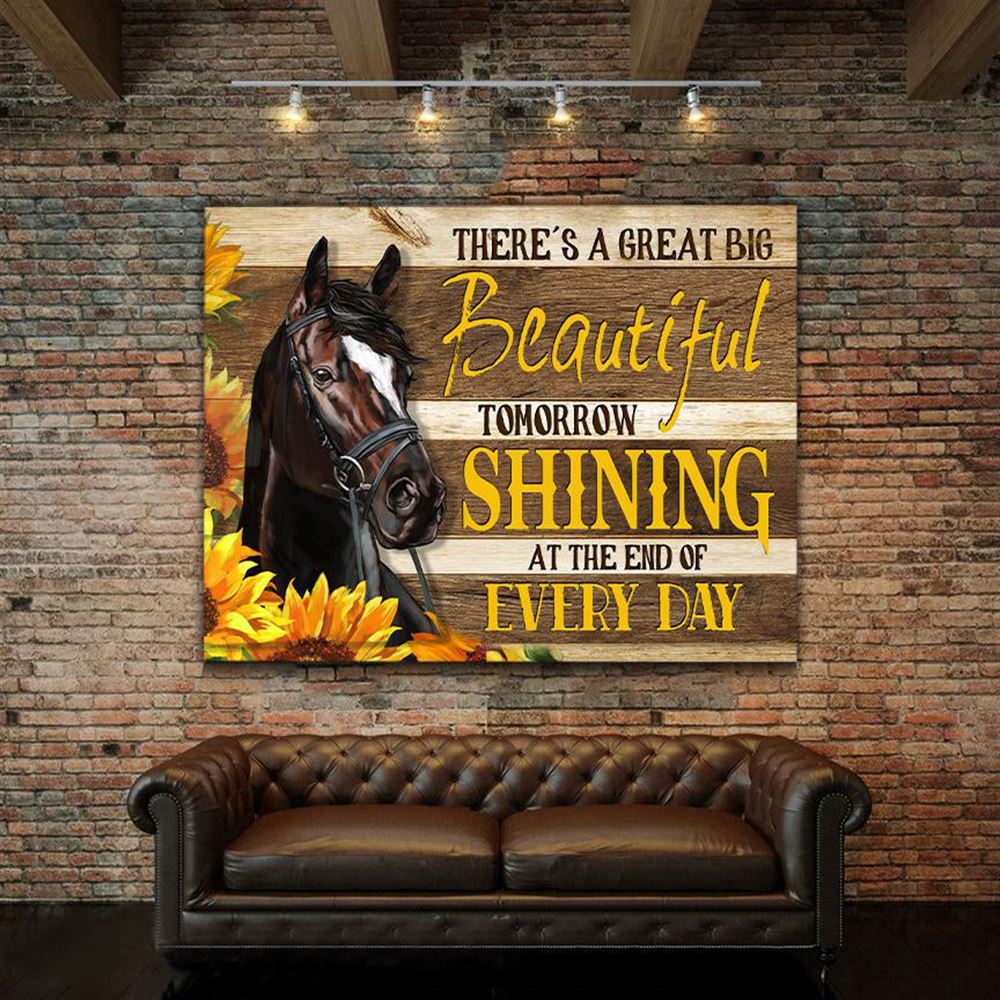 Awesome Canvas Horse Wall Art At The End Of Every Day