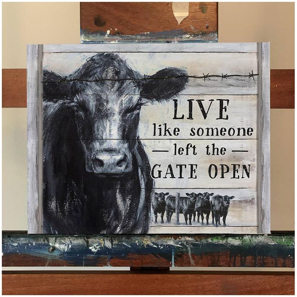 Canvas - Cow - Live Like Someone