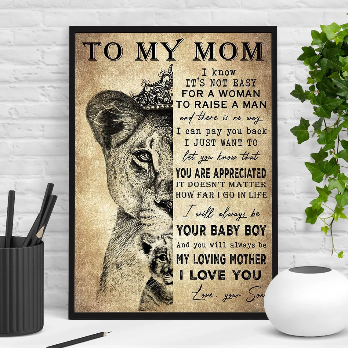 Canvas For Mom From Boy Son Birthday Gifts Canvas Mothers Day Gifts To Mother From Son