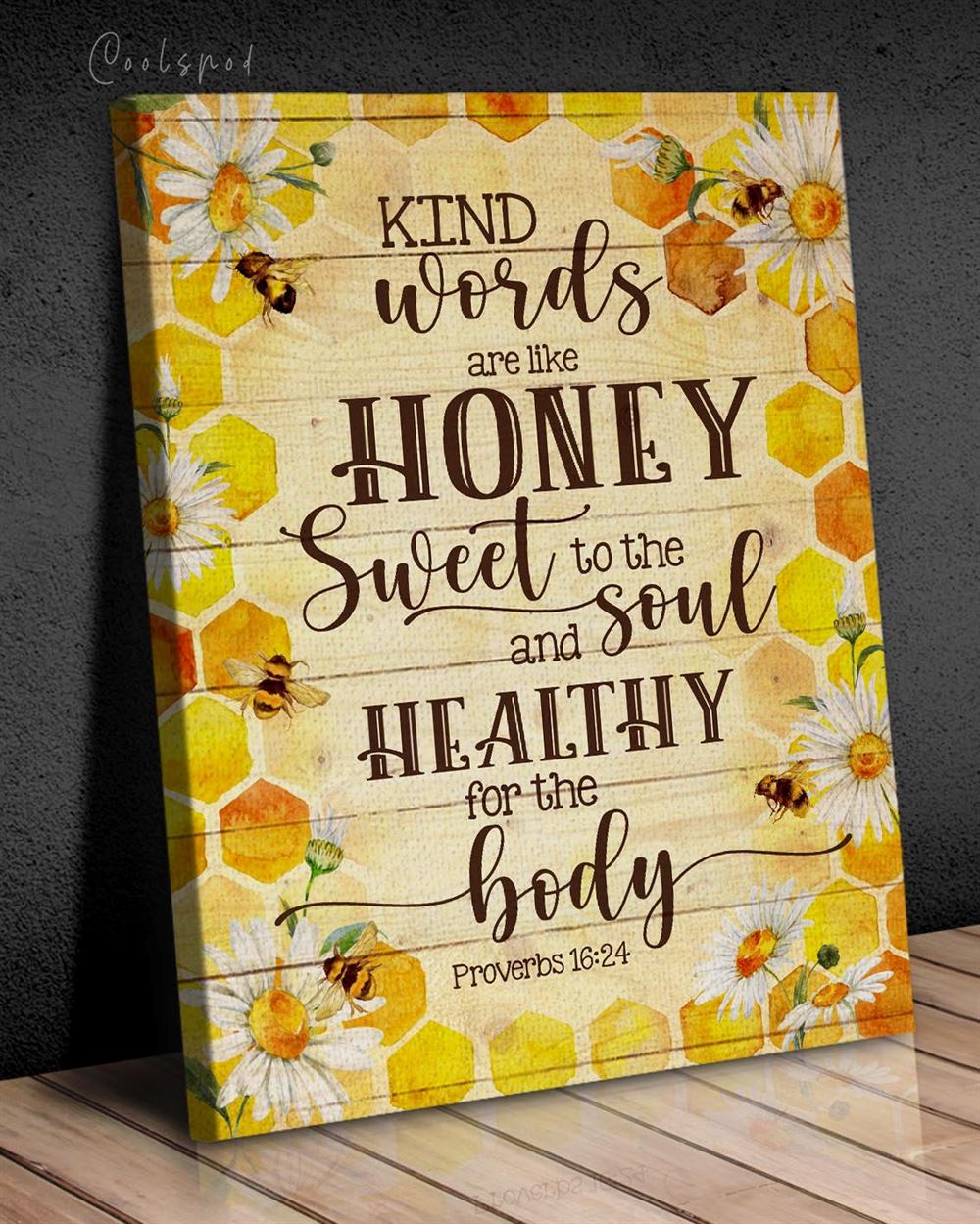 Canvas - Hippie - Honeycomb - Kind Words