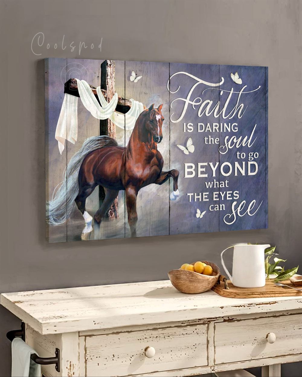 Canvas - Horse - Faith Is Darling The Soul