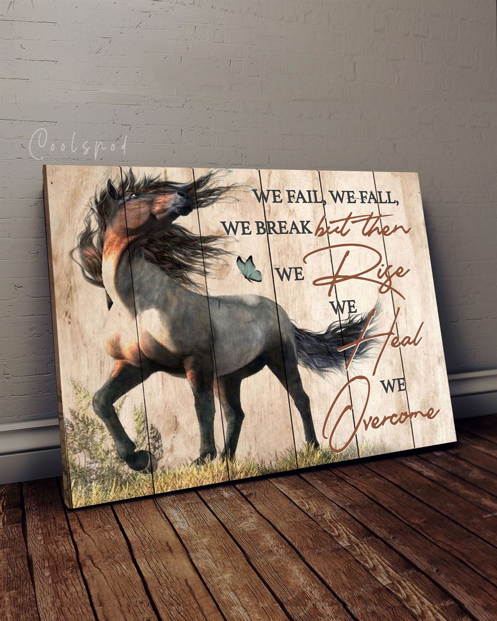 Canvas - Horse - We Overcome