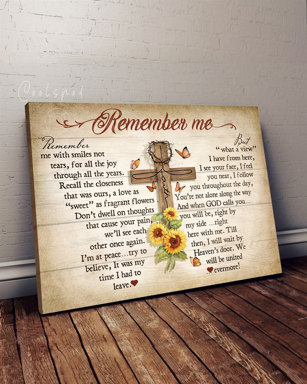 Canvas - Jesus Remember Me Wall Art Canvas Top 5 Benicee