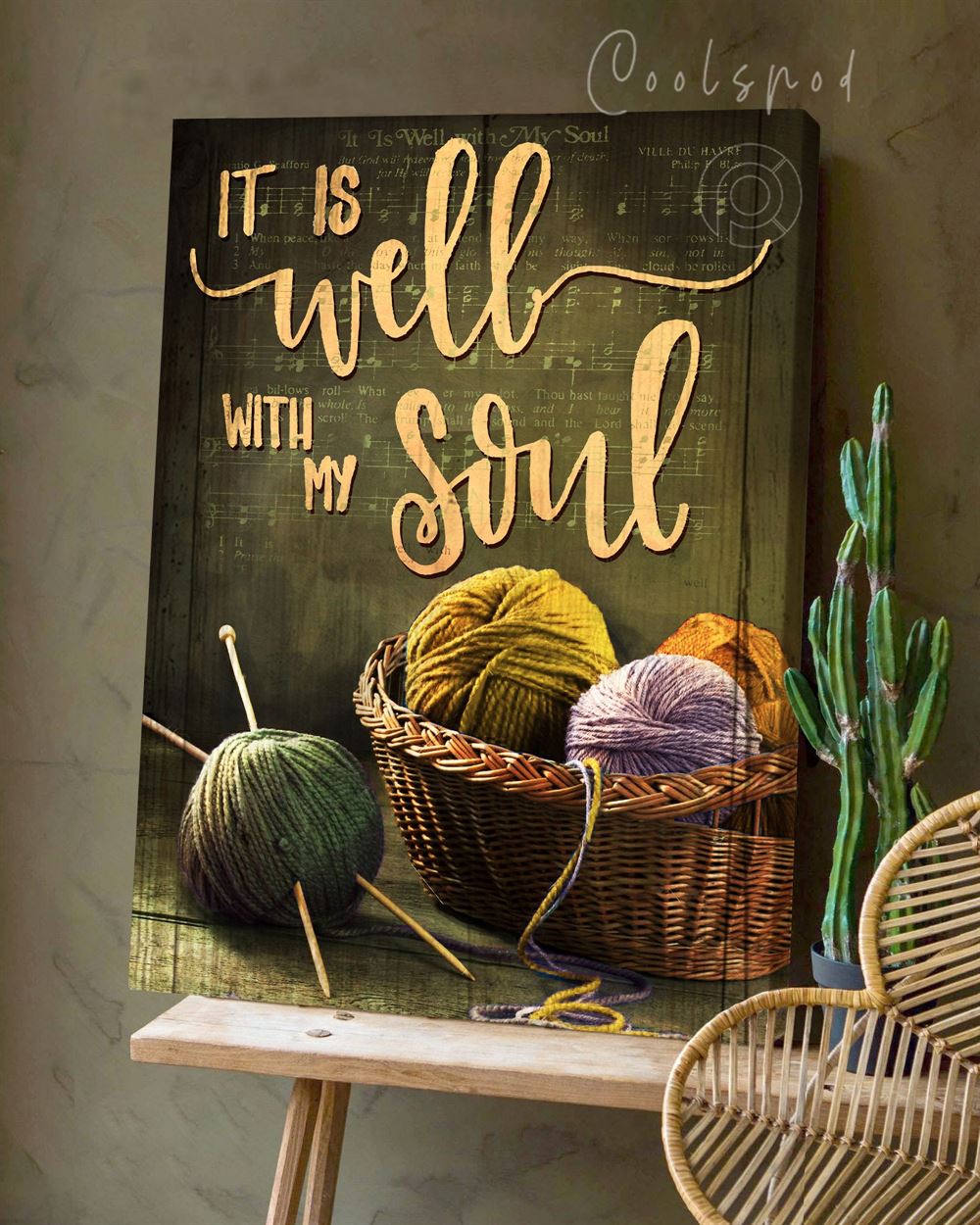 Canvas - Knitting - It Is Well With My Soul
