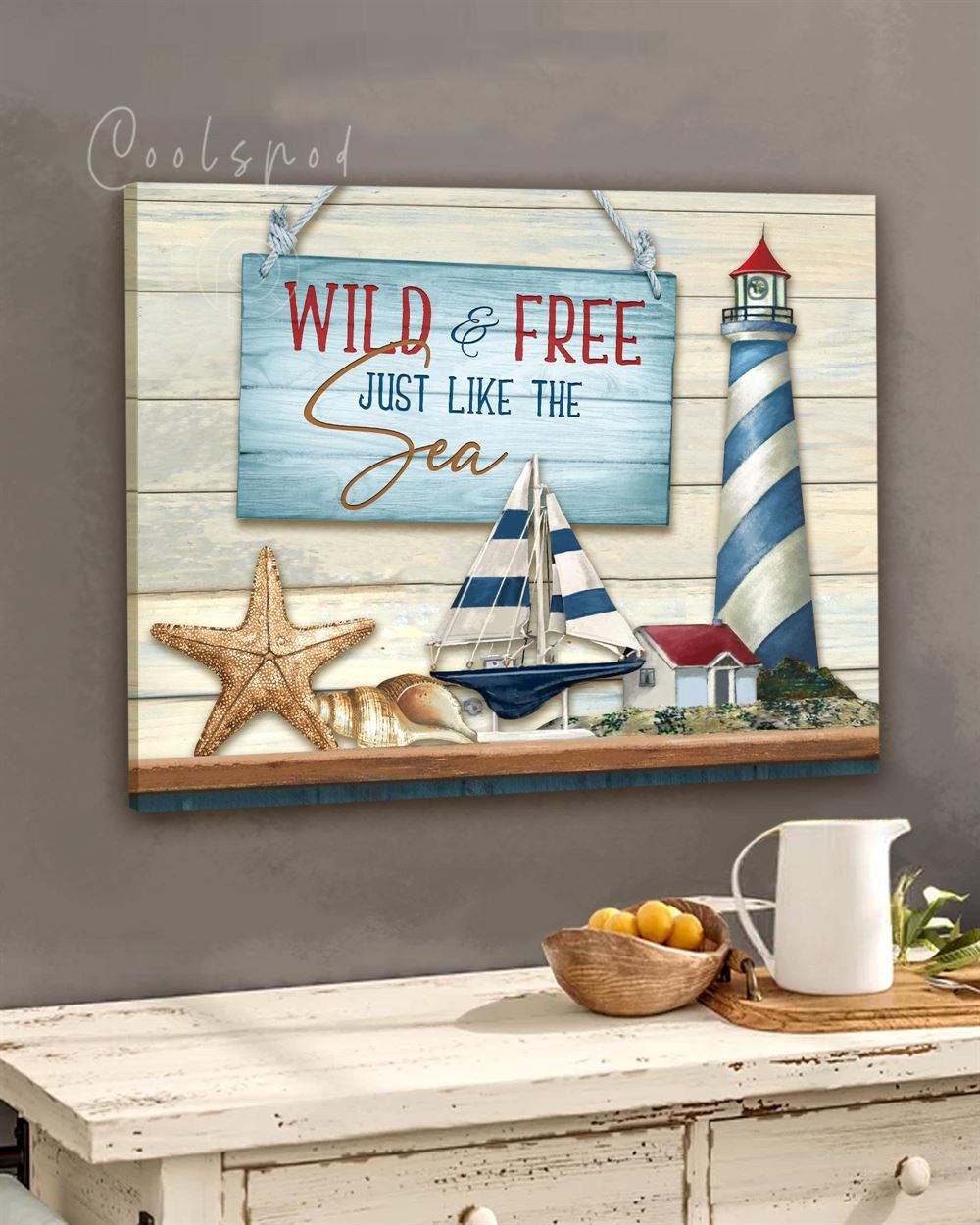 Canvas - Ocean - Wild And Free
