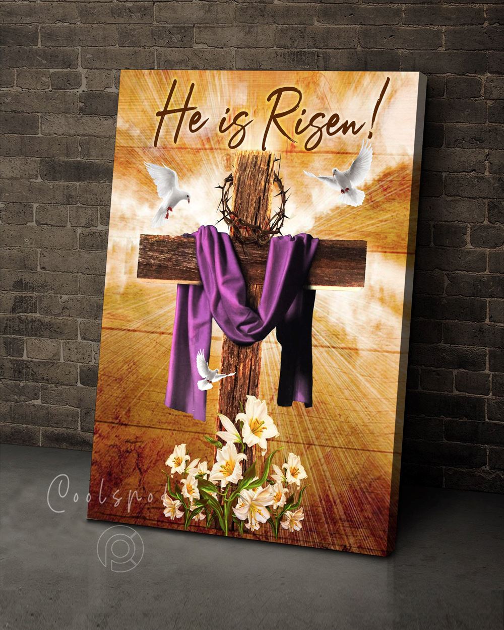 Canvas - Pigeon - He Is Risen