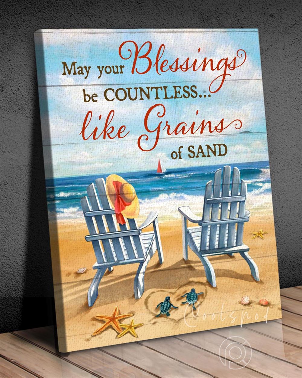 Canvas - Turtle - Your Blessings Be Countless