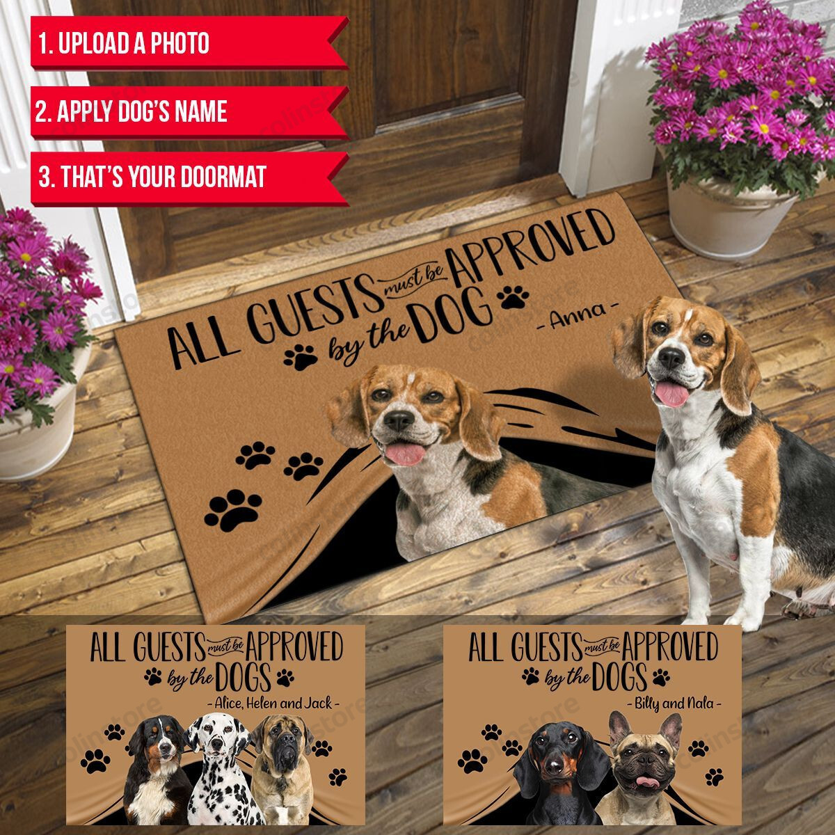 All Guest Must Be Approved By Customized Doormat For Any Pets