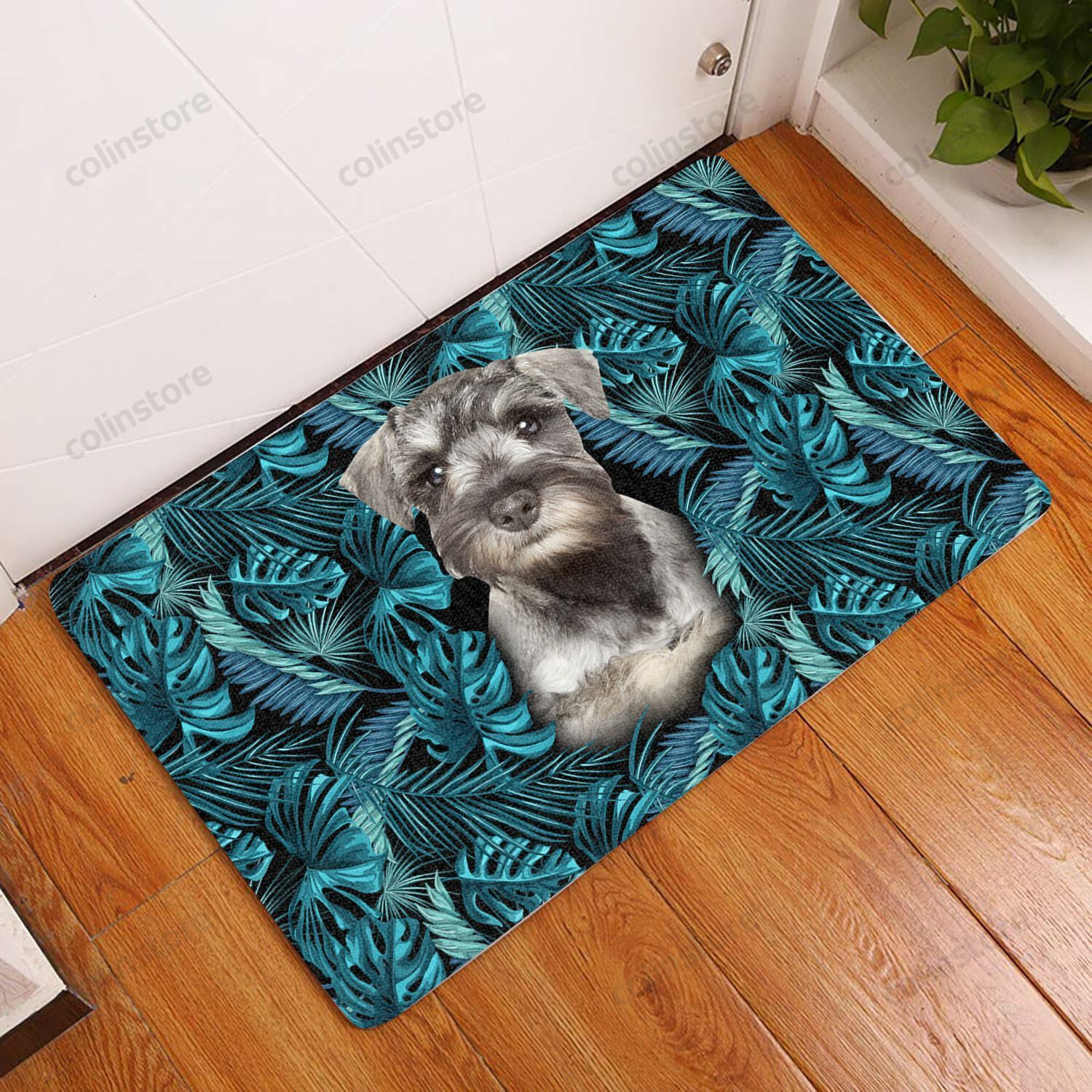 Amazing Miniature Schnauzer - Dog Doormat Welcome Mat