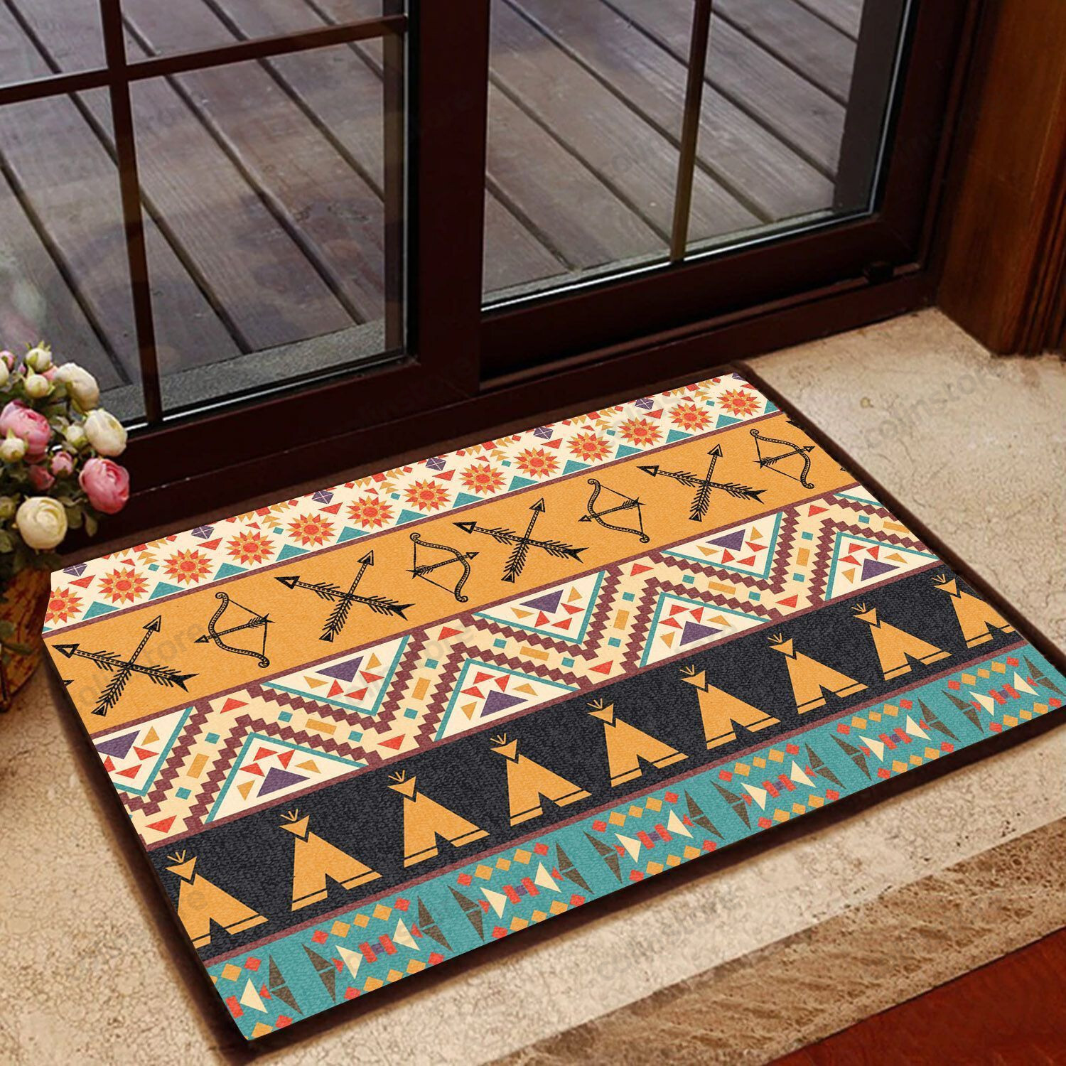 Amazing Native American Doormat Welcome Mat