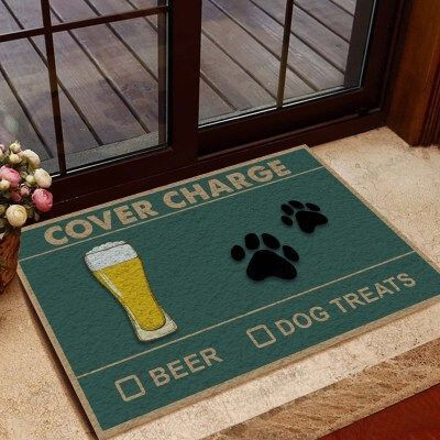 Beer Or Dog Treats Funny Outdoor Indoor Wellcome Doormat