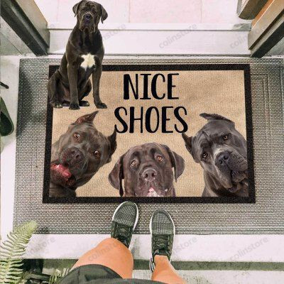 Cane Corso Dog Funny Outdoor Indoor Wellcome Doormat