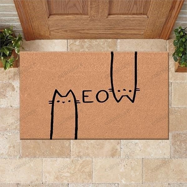 Cat Doormat Meow Welcome Mat