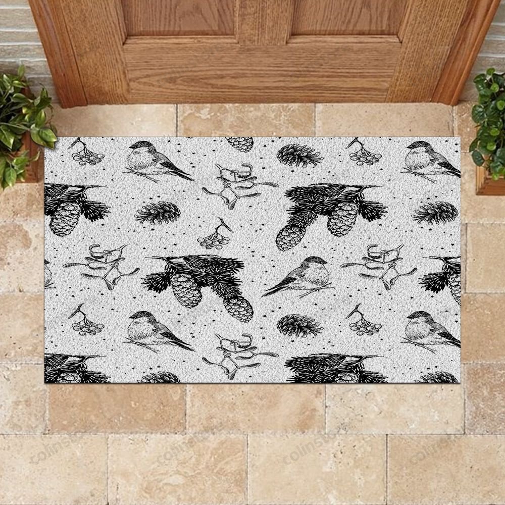 Christmas Forest Doormat Merry Christmas Doormat