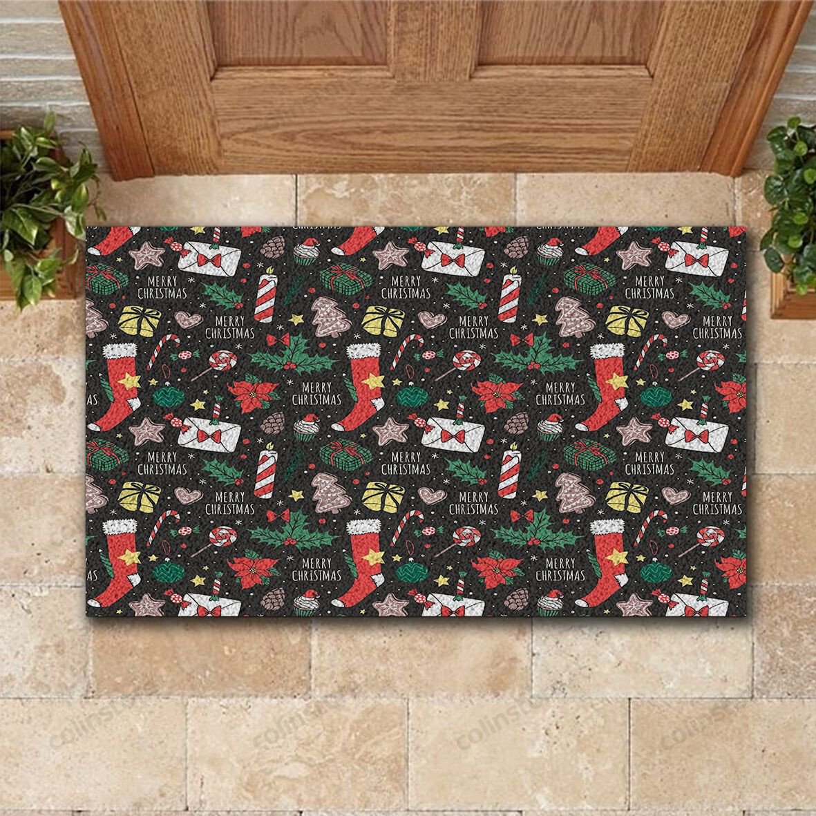 Christmas Gift Doormat Merry Christmas Doormat -ghepten-lsdmnc3