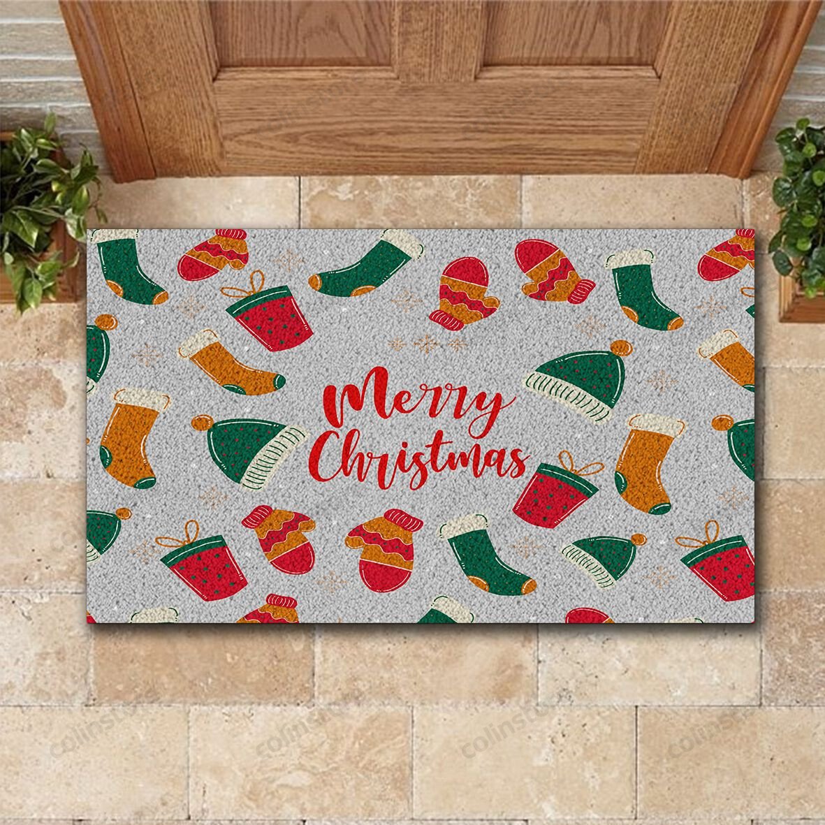 Christmas Gift Doormat Merry Christmas Doormat -ghepten-p8oyop4